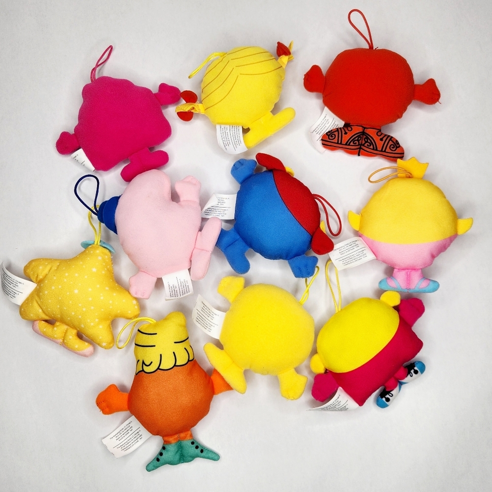Mr. Men Little Miss Hanging Plush Lot of 10 McDonald's Happy Meal Toys - Picture 2 of 2